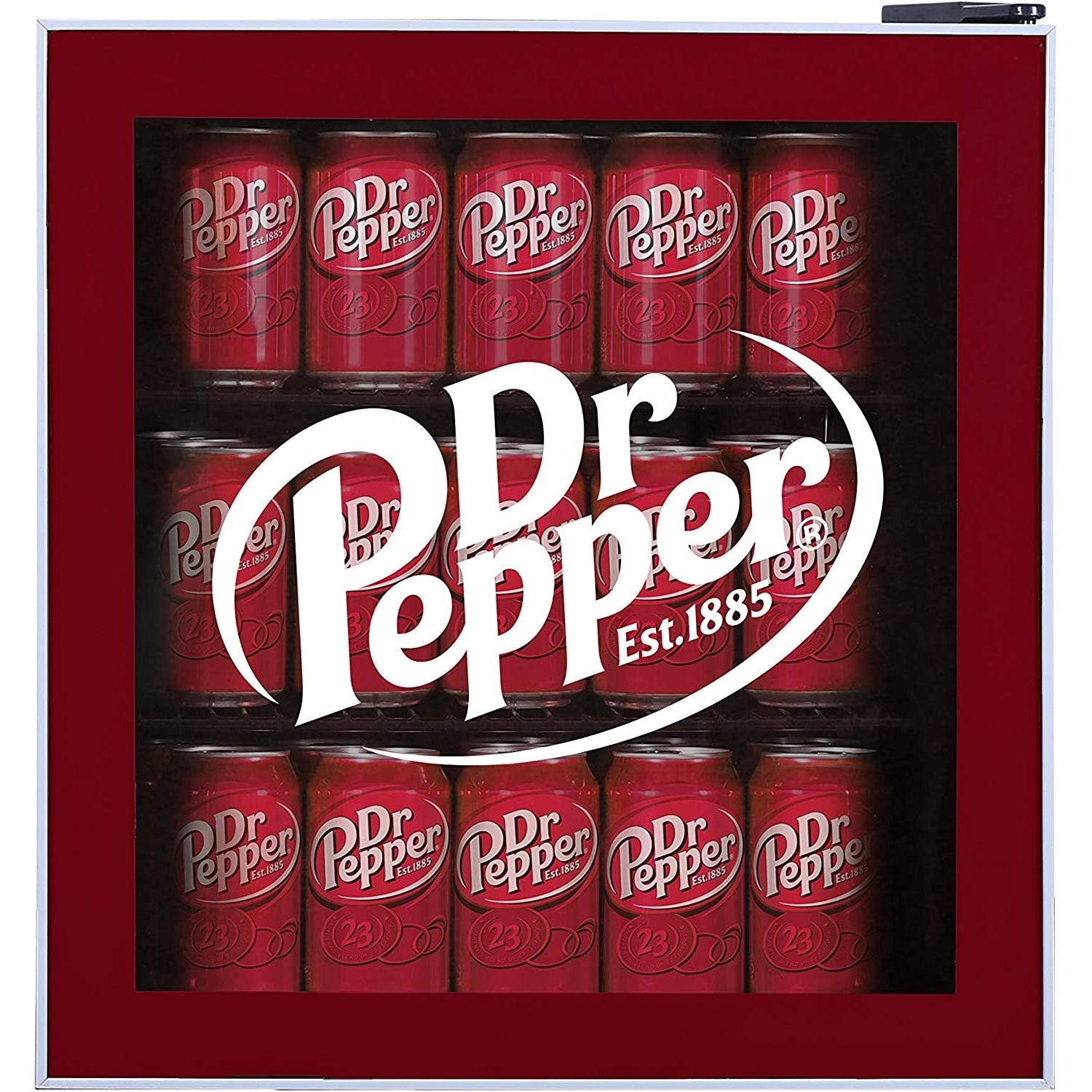 Curtis - Mini Réfrigérateur Compact Dr. Pepper, 1.8 Pied Cube, Capacité de 50 Canettes, Rouge - Simple Boutique
