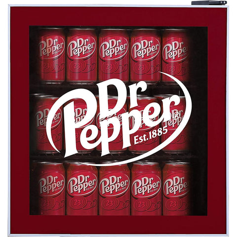 Curtis - Mini Réfrigérateur Compact Dr. Pepper, 1.8 Pied Cube, Capacité de 50 Canettes, Rouge