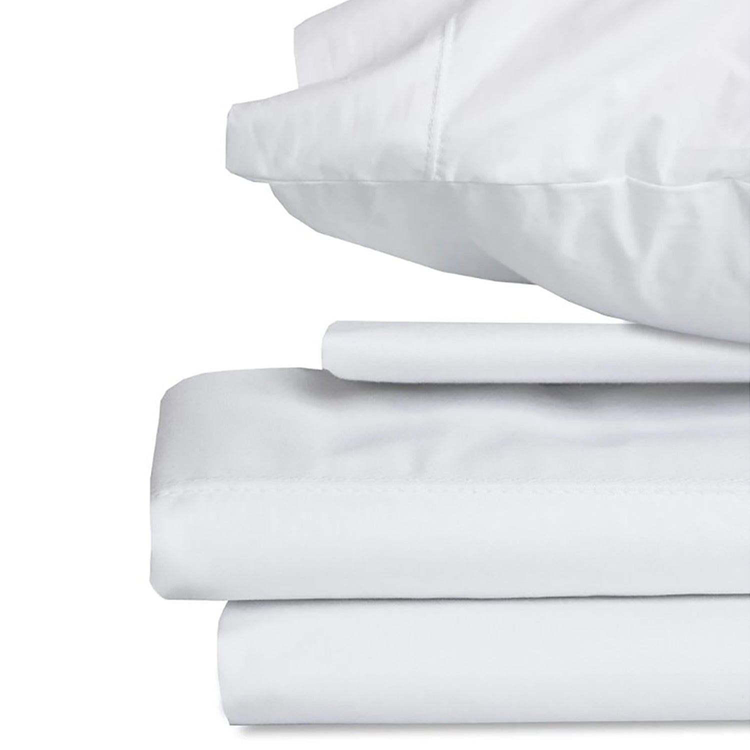 DB Chez Vous - Ensemble de Draps en Microfibre, Hypoallergénique, Grandeur King, Blanc - Simple Boutique