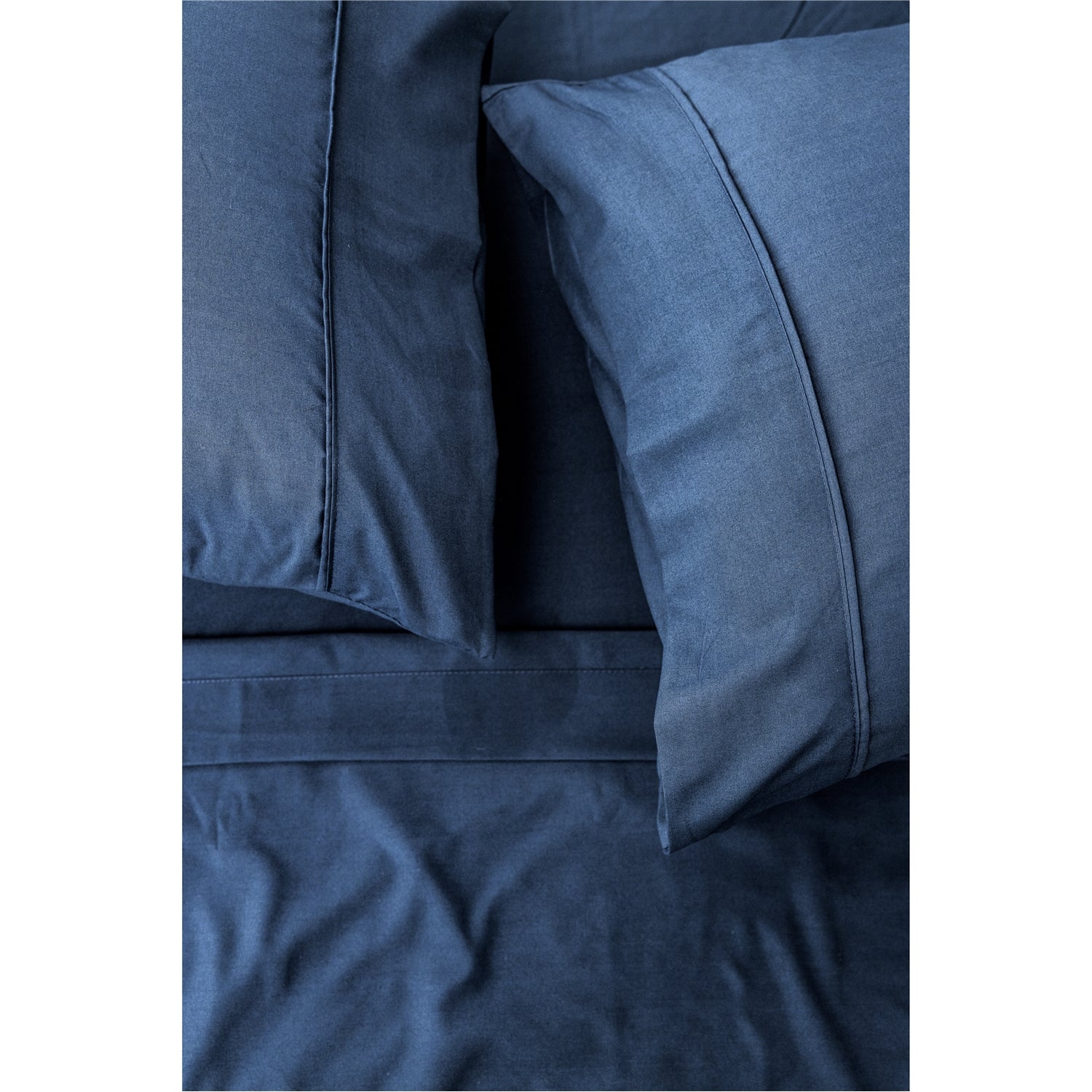 DB Chez Vous - Ensemble de Draps en Microfibre, Hypoallergénique, Grandeur King, Bleu - Simple Boutique