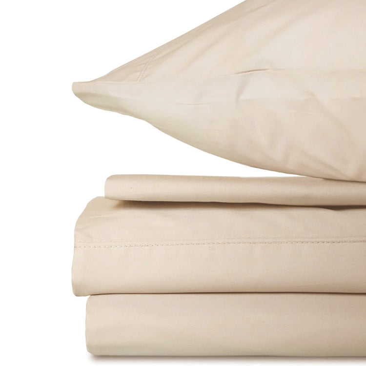 DB Chez Vous - Ensemble de Draps en Microfibre, Hypoallergénique, Grandeur Queen, Beige - Simple Boutique