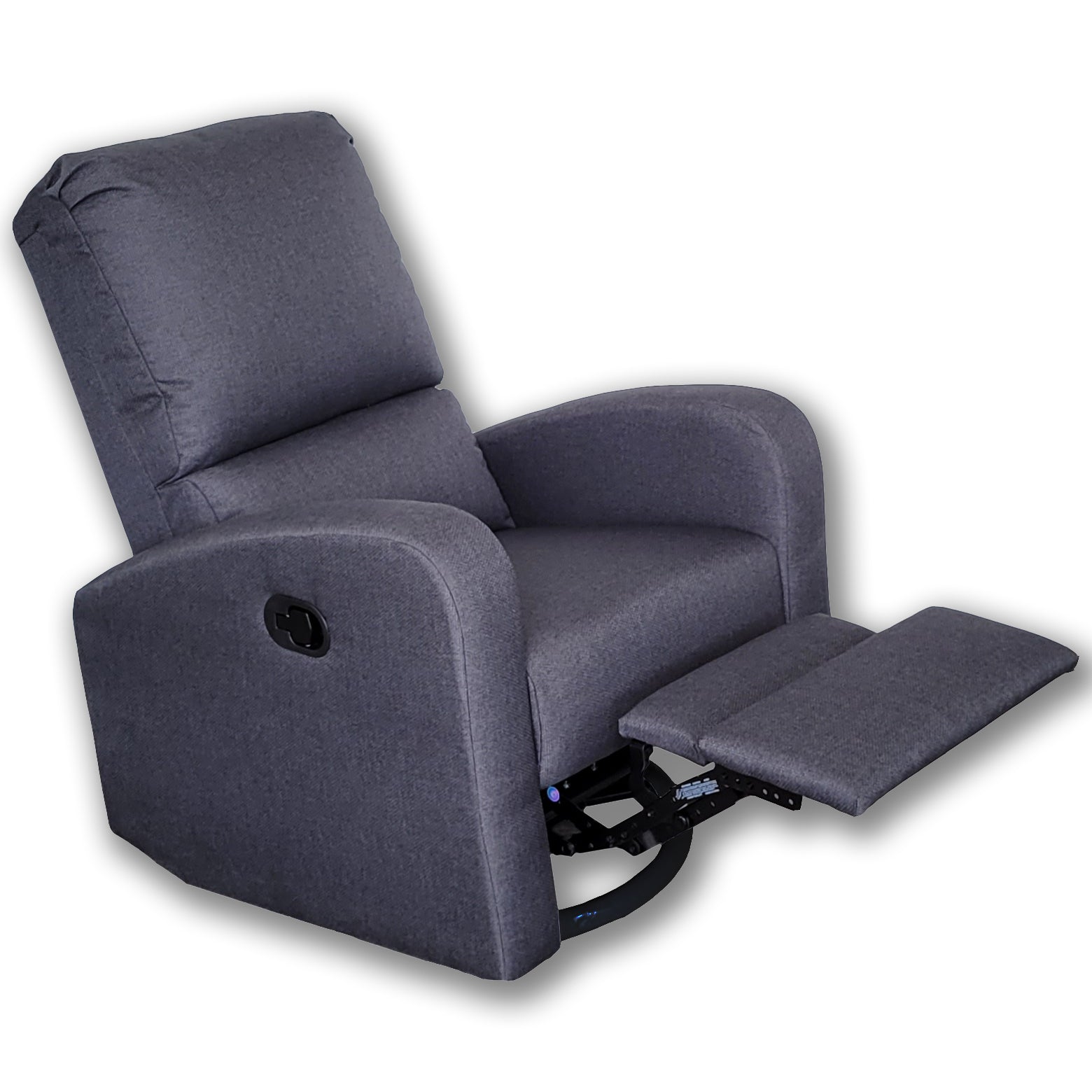Dormatex Emilia Chaise Fauteuil Inclinable Pivotante Gris Foncé - Fait au Canada - Simple Boutique