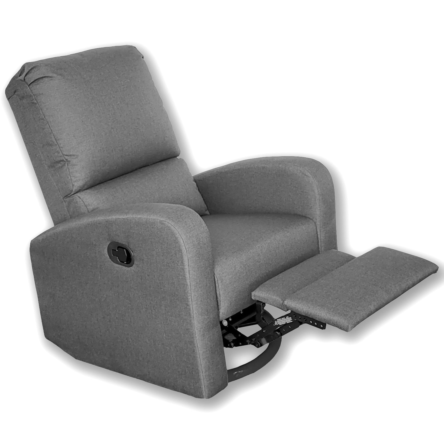 Dormatex Emilia Chaise Fauteuil Inclinable Pivotante Gris Pâle - Fait au Canada - Simple Boutique