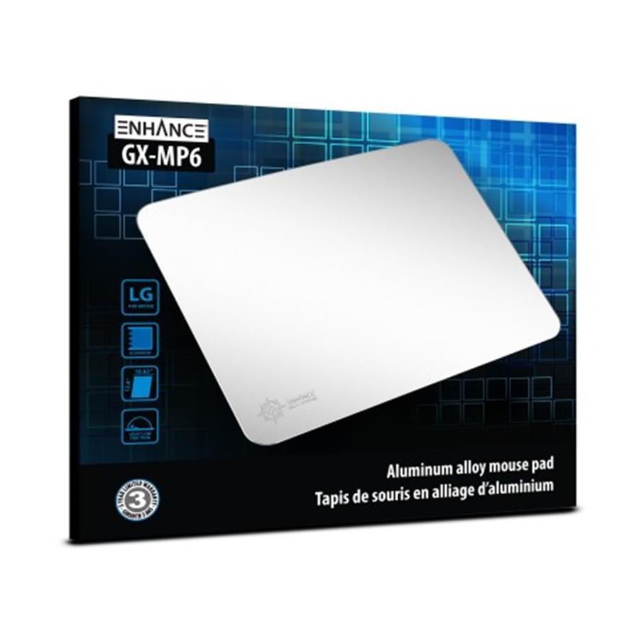 ENHANCE GX-MP6 Tapis de Souris de Jeu en Aluminium Gris - Simple Boutique