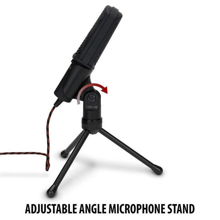 ENHANCE Microphone à condensateur à Port USB Rouge - Simple Boutique