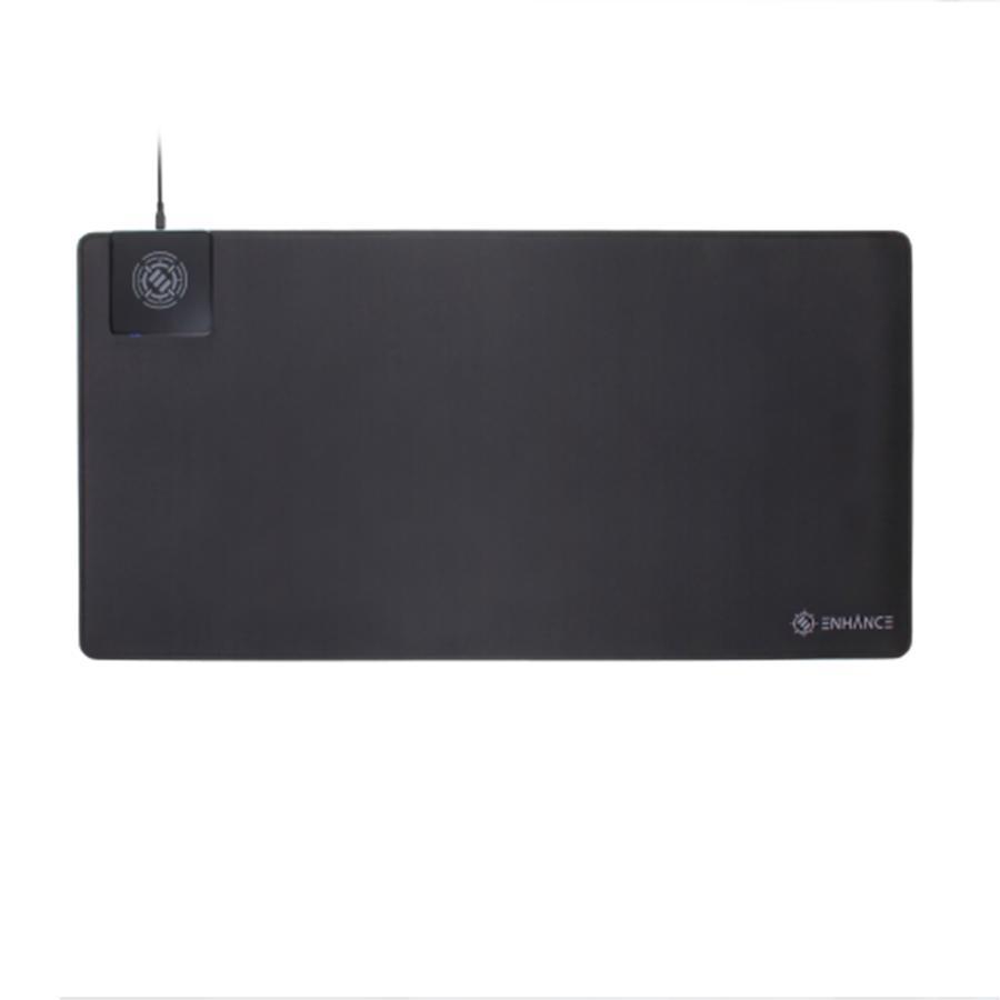 ENHANCE PowerUp Tapis de Souris Chargement sans Fils Noir - Simple Boutique