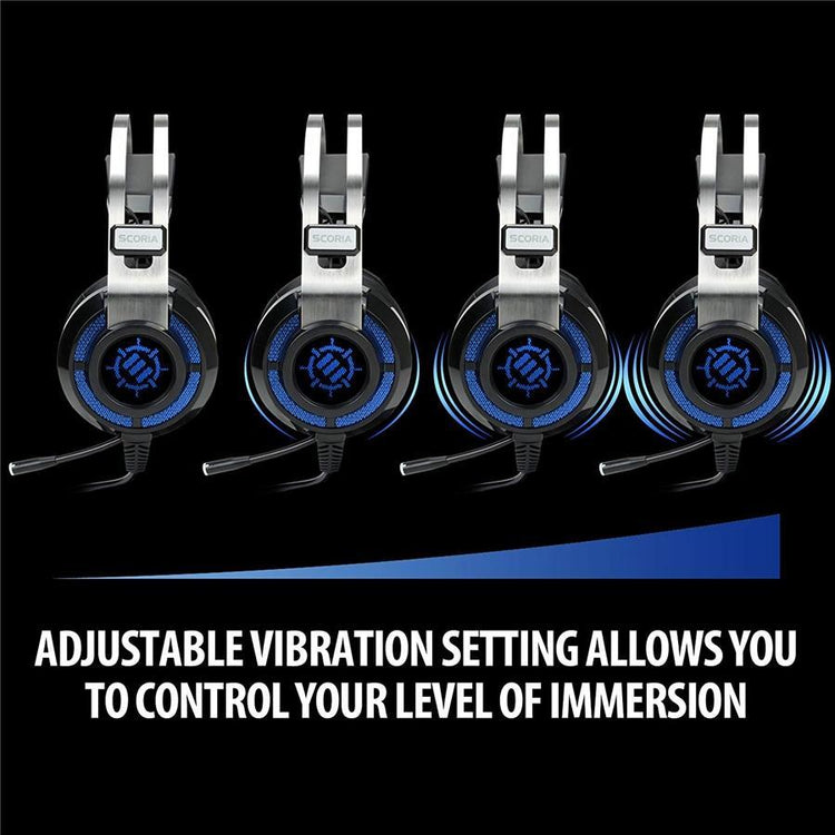 ENHANCE Scoria 7,1 Casque Virtuel de Jeu DEL avec Vibration - Simple Boutique