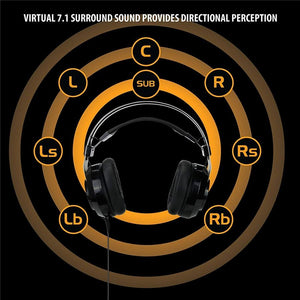 ENHANCE Scoria 7,1 Casque Virtuel de Jeu DEL avec Vibration - Simple Boutique