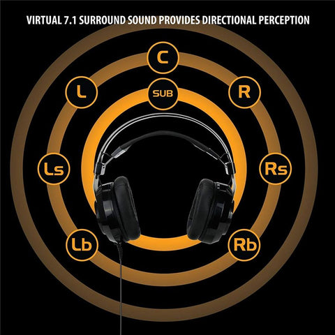 ENHANCE Scoria 7,1 Casque Virtuel de Jeu DEL avec Vibration