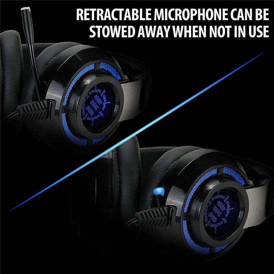 ENHANCE Scoria 7,1 Casque Virtuel de Jeu DEL avec Vibration - Simple Boutique