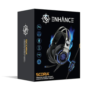 ENHANCE Scoria 7,1 Casque Virtuel de Jeu DEL avec Vibration - Simple Boutique