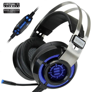 ENHANCE Scoria 7,1 Casque Virtuel de Jeu DEL avec Vibration - Simple Boutique