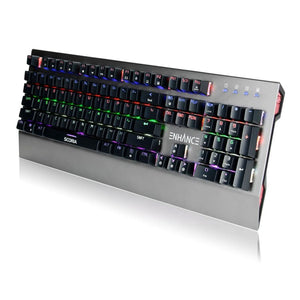 ENHANCE Scoria Rainbow Clavier de Jeu DEL Mecanique Gris - Simple Boutique