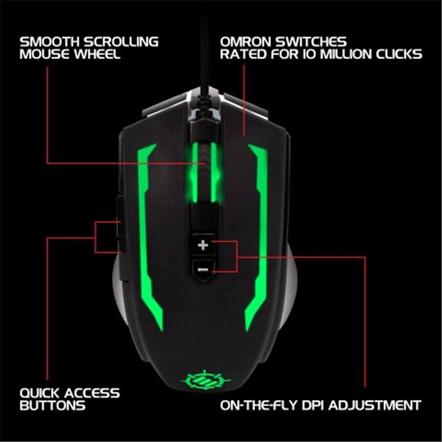 ENHANCE Scoria Tournament Souris de Jeu DEL - Simple Boutique