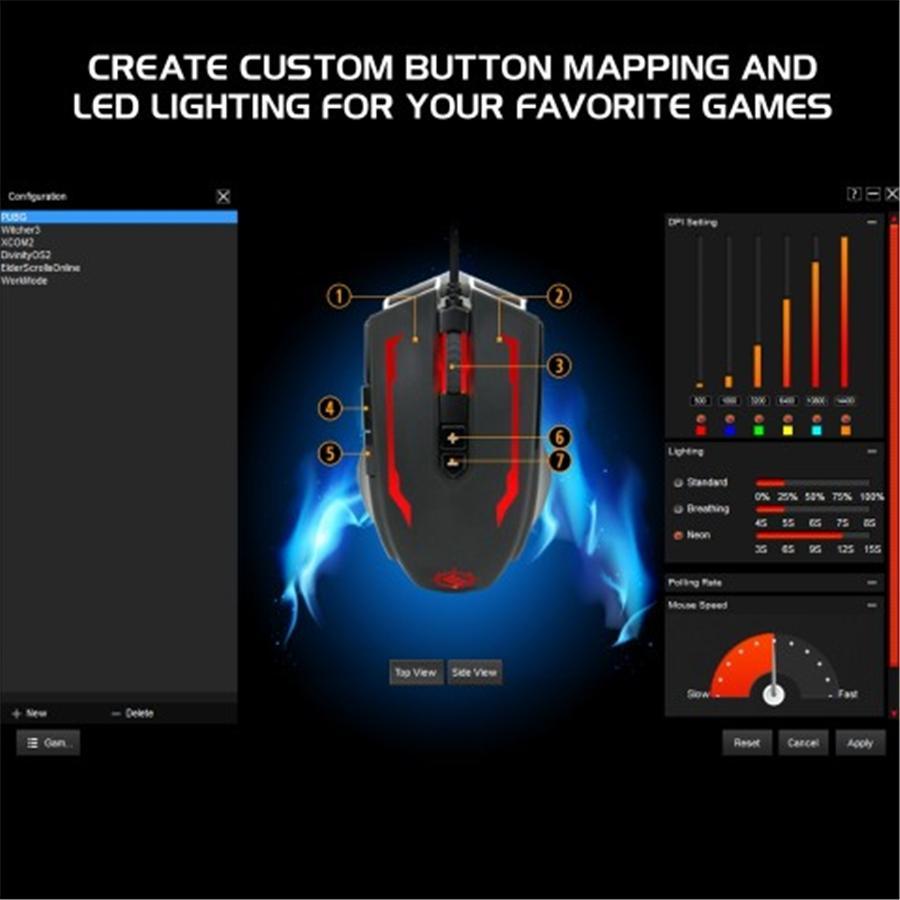 ENHANCE Scoria Tournament Souris de Jeu DEL - Simple Boutique
