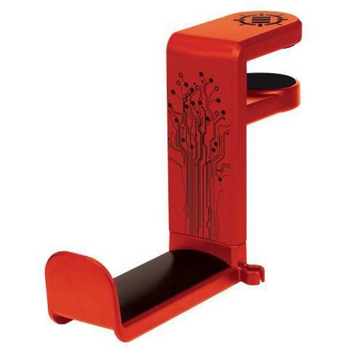 ENHANCE Support pour Casque de Jeu Rotatif - Rouge - Simple Boutique