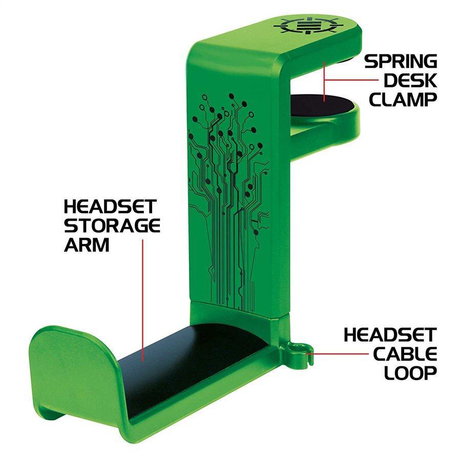 ENHANCE Support pour Casque de Jeu Rotatif - Vert - Simple Boutique