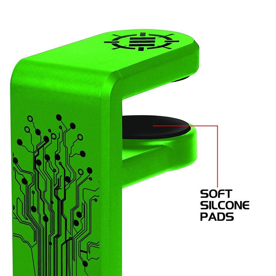 ENHANCE Support pour Casque de Jeu Rotatif - Vert - Simple Boutique