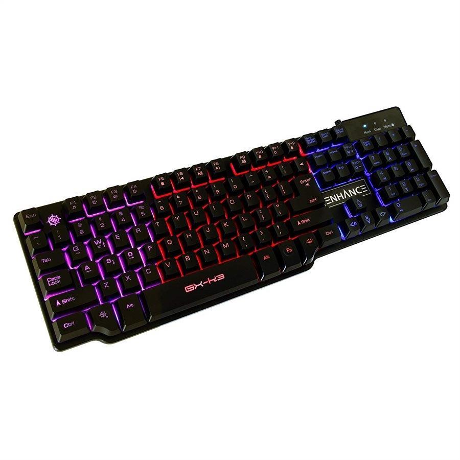 ENHANCE Voltaic Clavier de Jeu avec Commutateurs Hybrides Noir - Simple Boutique