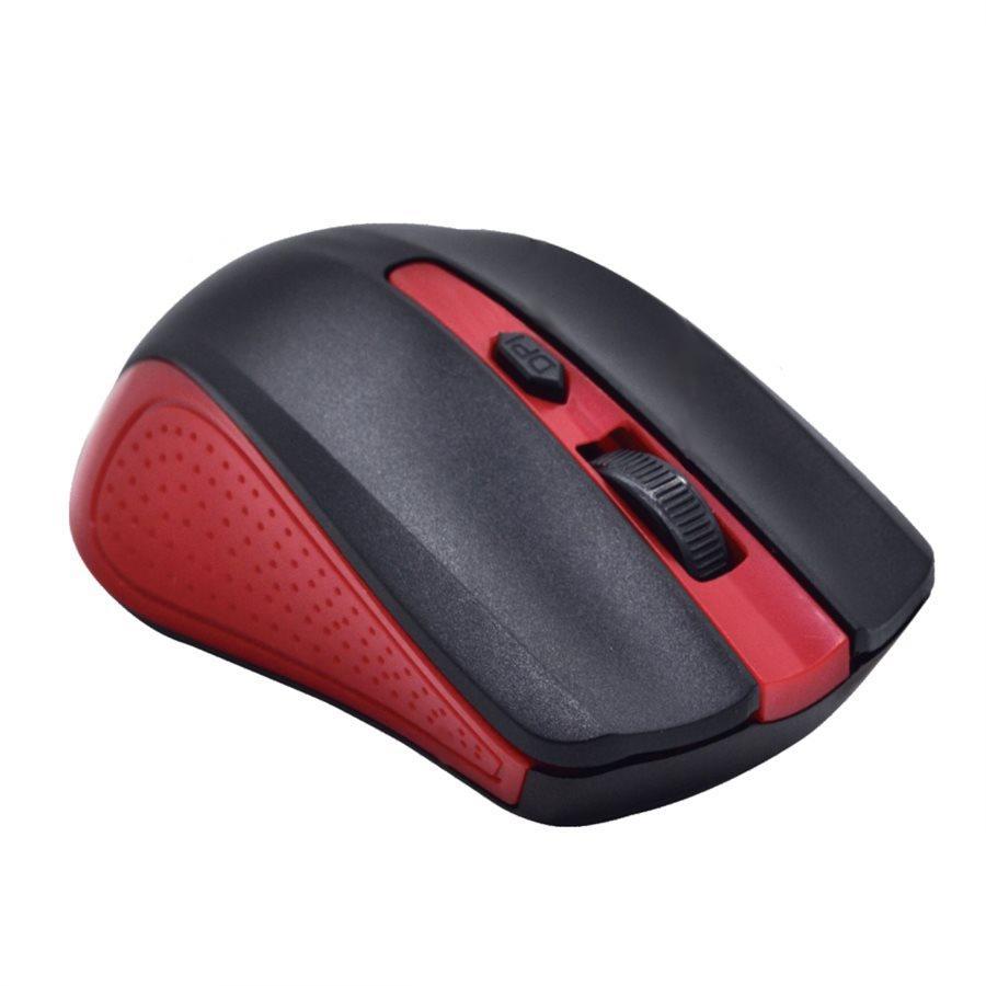 Elink CM500 - Souris à Roulette Optique Filaire, 3 Bouttons, 1200 dpi, Rouge et Noir - Simple Boutique