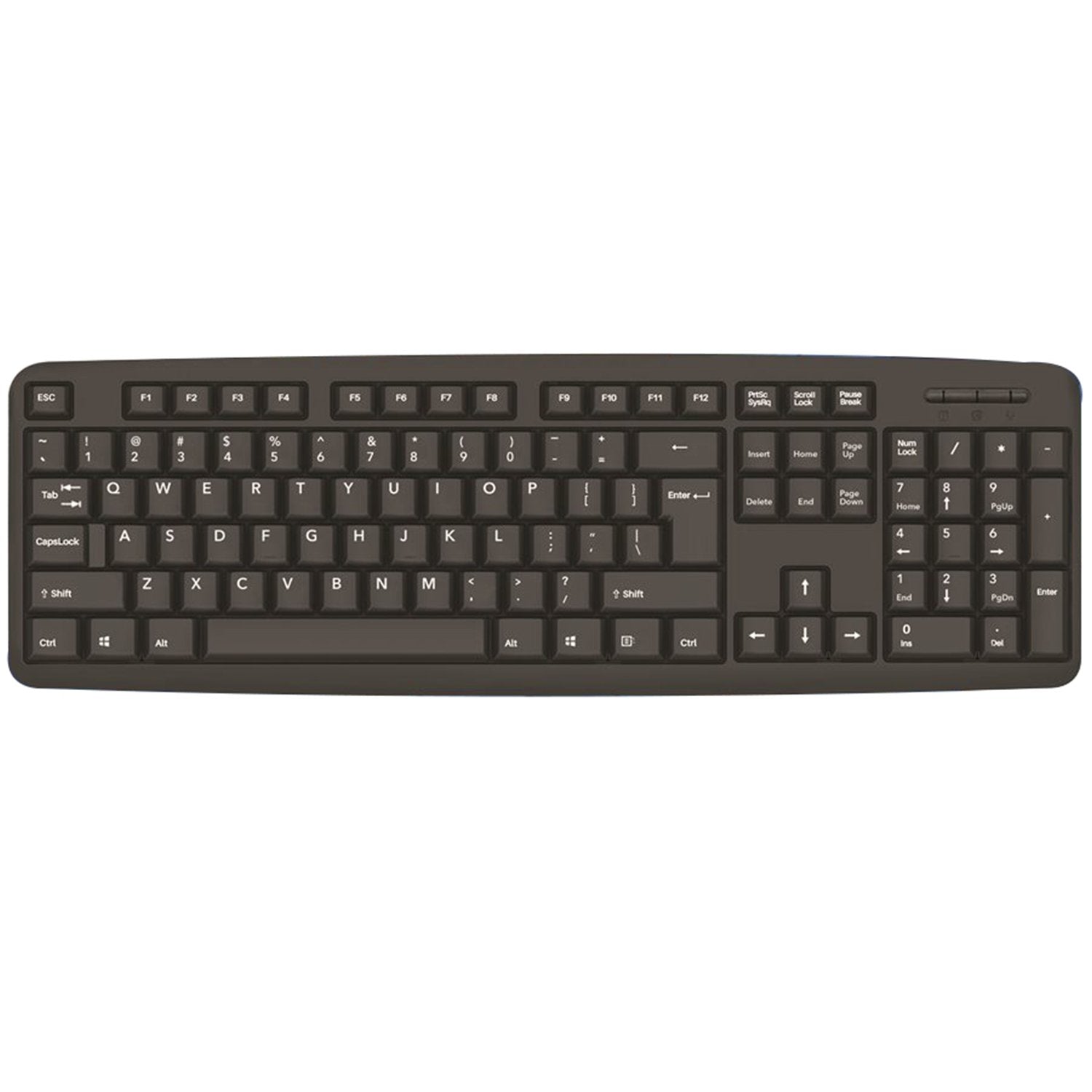Elink - Clavier de Bureau USB avec 104 Touches, Câble de 4 Pieds, Noir - Simple Boutique