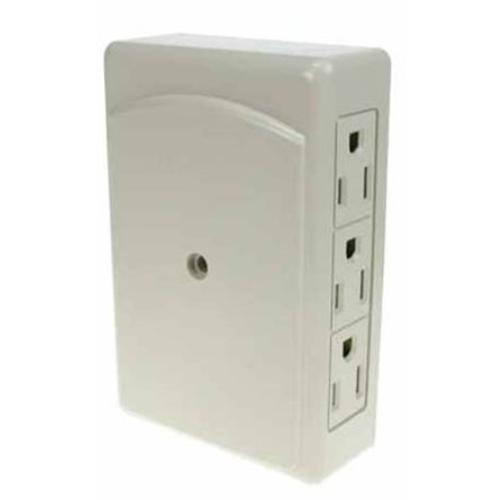 Elink EL-867 Multiprise Murale A 6 Prises Économiseur Espace Blanc - Simple Boutique
