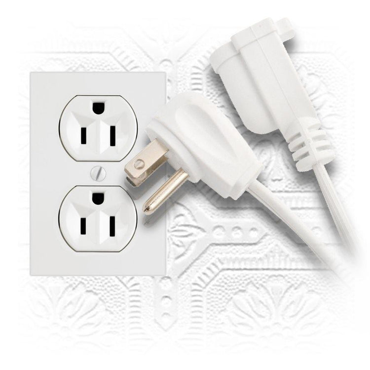 Elink EX-902 - Ralonge Électrique d'intérieur à Usage Intensif, 8 Pieds, Blanc - Simple Boutique