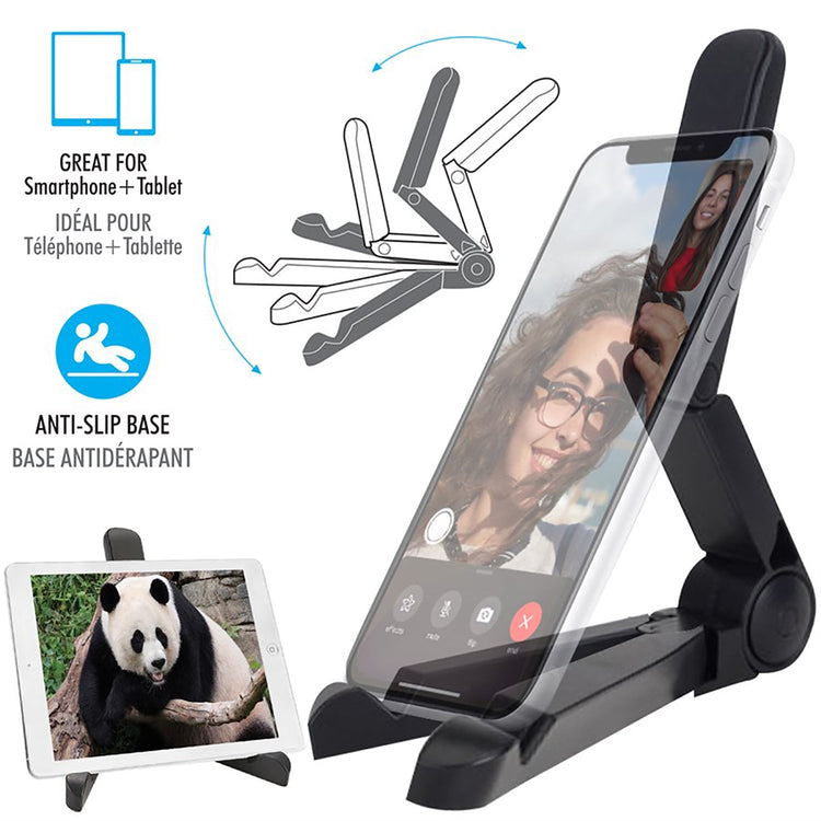 Elink - Support Universel pour Téléphone ou Tablette Entièrement Ajustable, Noir - Simple Boutique