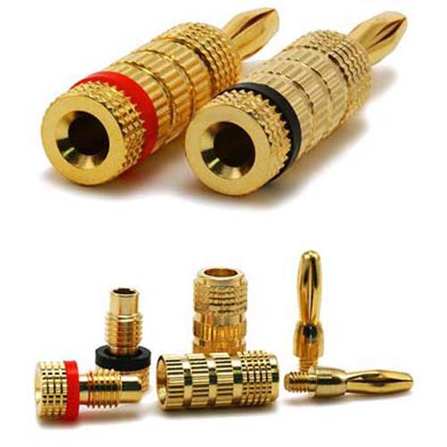 Embout de câbles Haut-Parleur (5 paires de 2) de style "banane" - Simple Boutique