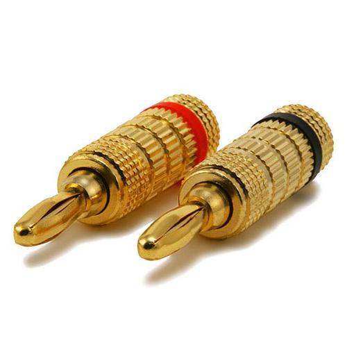 Embout de câbles à Haut-Parleur (paire de 2) de style "banane" - Simple Boutique