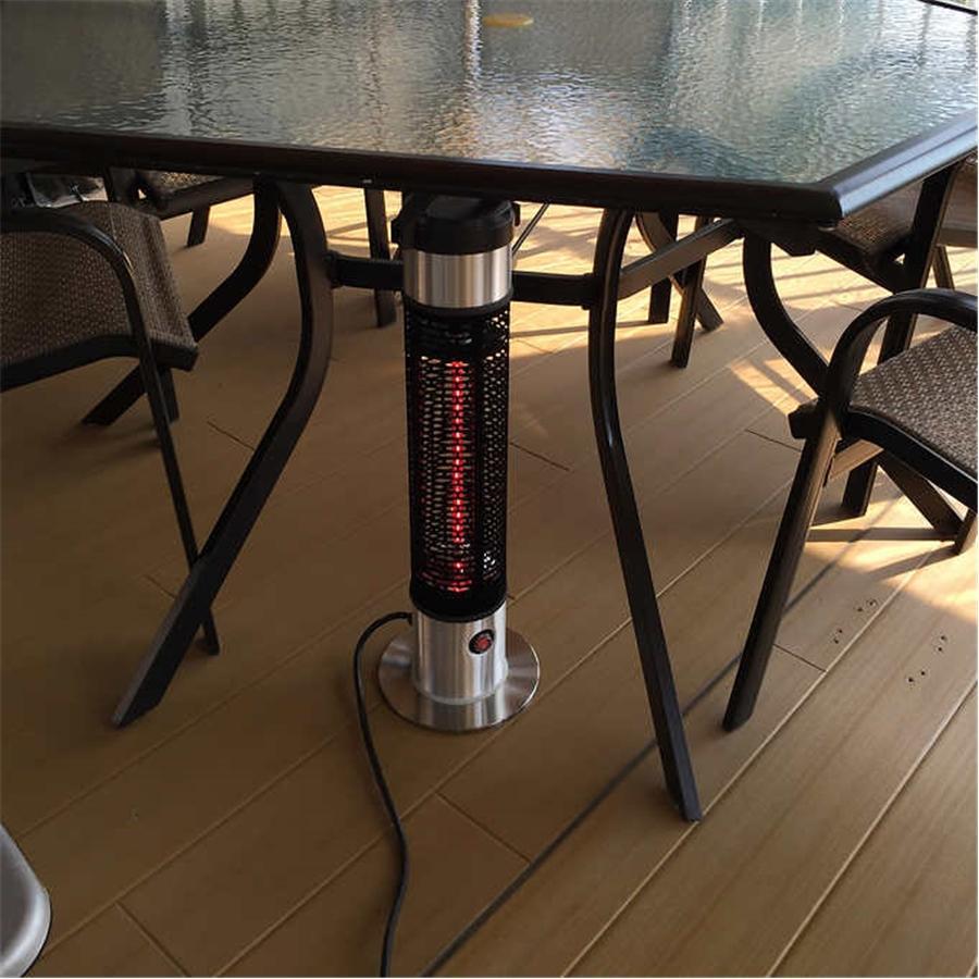 Ener-G+ HEA-21212 Chaufferette Électrique Infrarouge Extérieur pour Dessous de Table 1000 W Noir - Simple Boutique