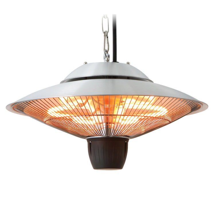 Ener-G+ HEA-21524 Chaufferette électrique infrarouge suspendue pour l'extérieur 5100 BTU argent - Simple Boutique