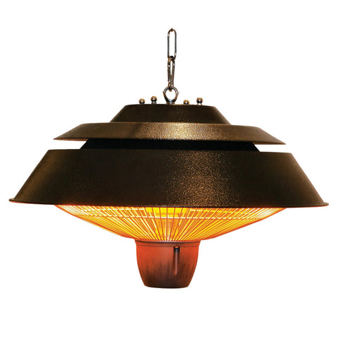Ener-G+ HEA-21723-BR Chaufferette Électrique Infrarouge Extérieur Suspendu 1500W Brun