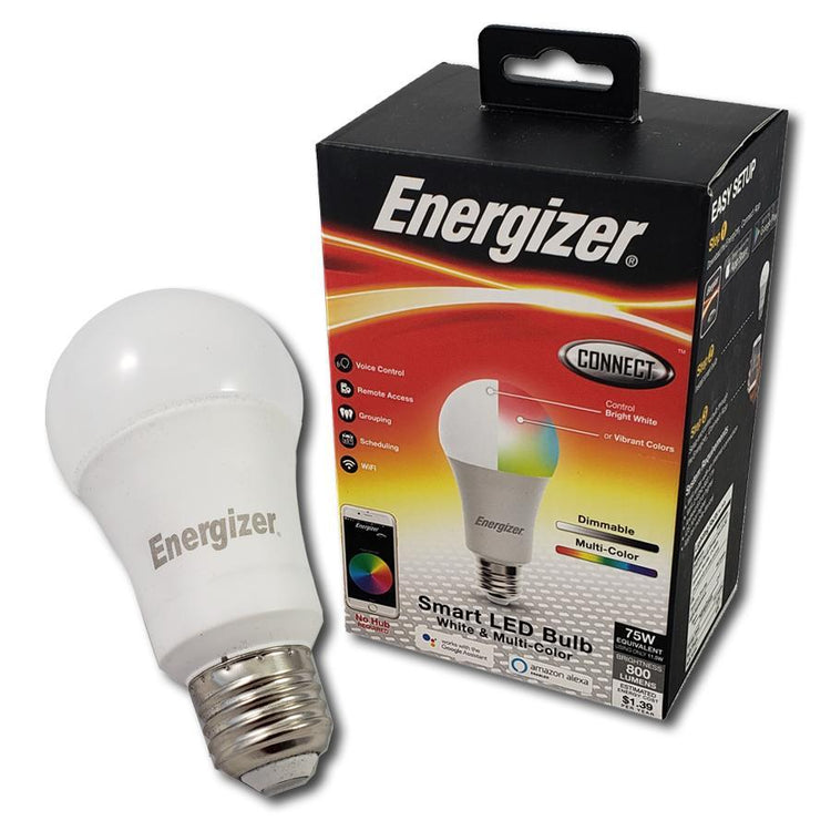 Energizer Connect EAC2-1002-RGB Ampoule DEL Intelligente Blanc/Multicolore - Simple Boutique