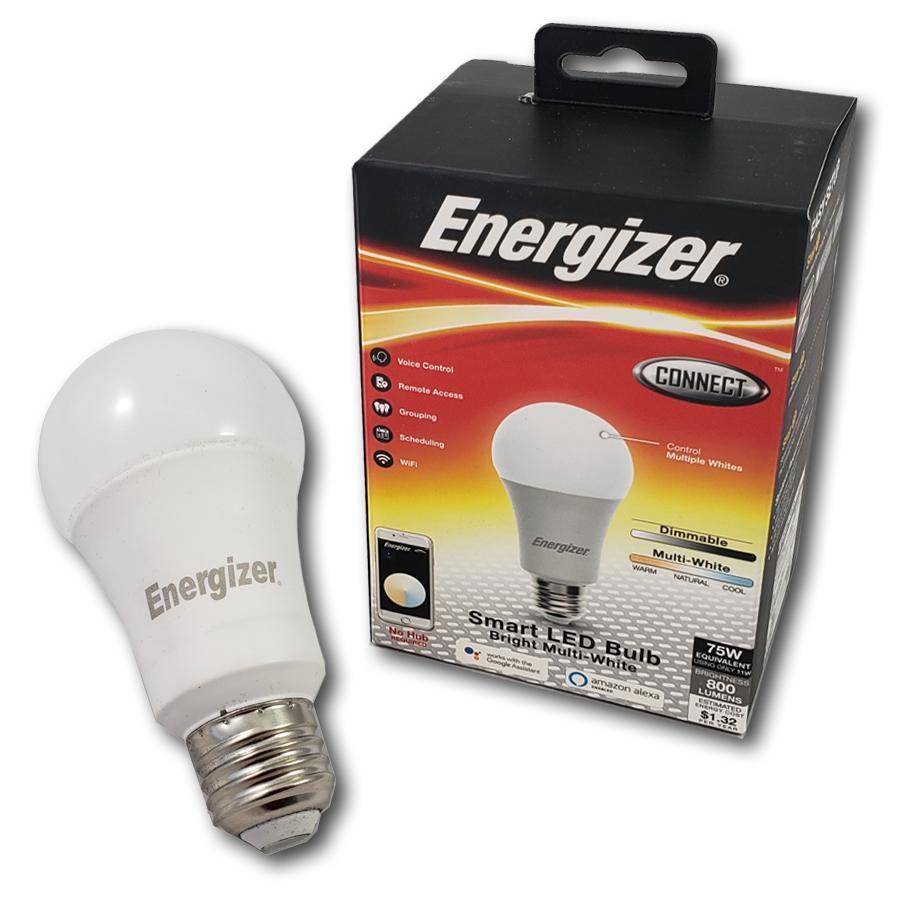 Energizer Connect EAW2-1001-MWT Ampoule Intelligente DEL Multi-Blanc - Simple Boutique