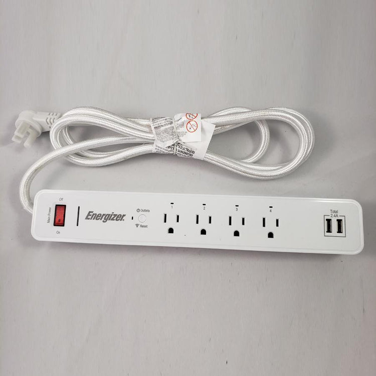 Energizer Connect EIS3-1001-WHT Wi-Fi Protecteur de Surtension 1200 Joules avec Commande Vocale - Simple Boutique