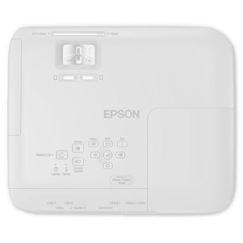 Ensemble Complet Projecteur Epson HC1040 Recond. Support Projecteur Plafond et Toile de Projection Cadrage Fixe Blanc 120" 16:9 - Simple Boutique