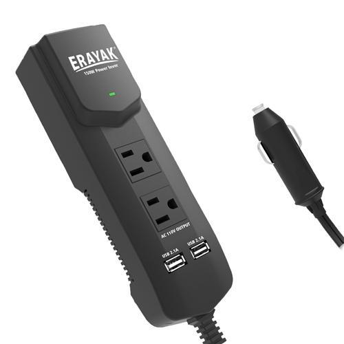 Erayak Adaptateur DC 12V À AC 110V De 150W Pour La Voiture Avec Chargeur USB Double - Simple Boutique