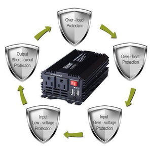 Erayak Adaptateur DC 12V À AC 110V De 400W Pour La Voiture Avec Chargeur USB Double - Simple Boutique