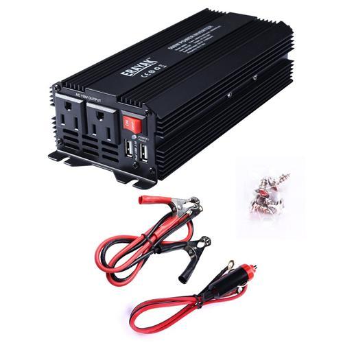 Erayak Adaptateur DC 12V À AC 110V De 500W Pour La Voiture Avec Chargeur USB Double - Simple Boutique
