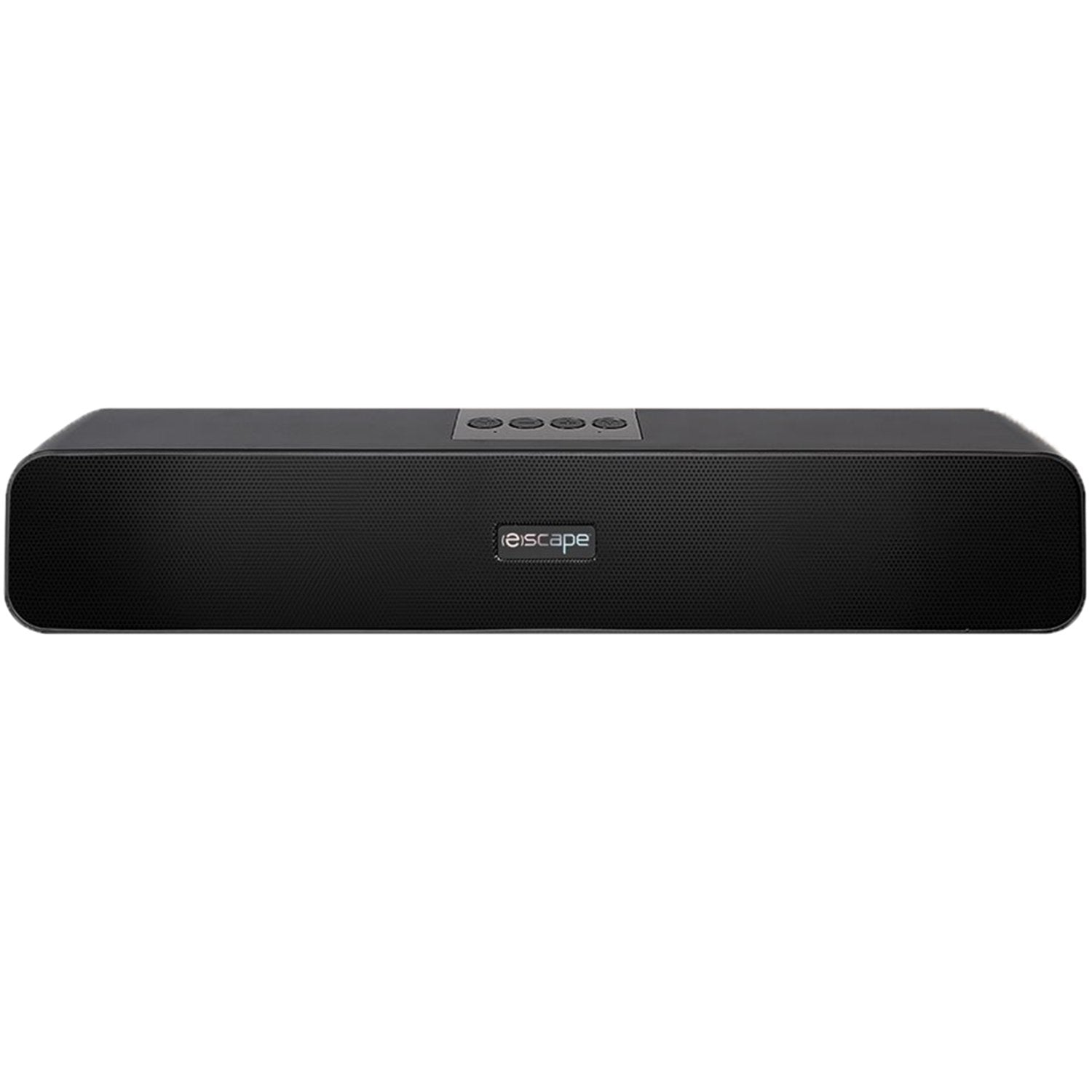 Escape - Barre de Son Stéréo Sans-Fil avec Radio FM, 10 Watts, Noir - Simple Boutique