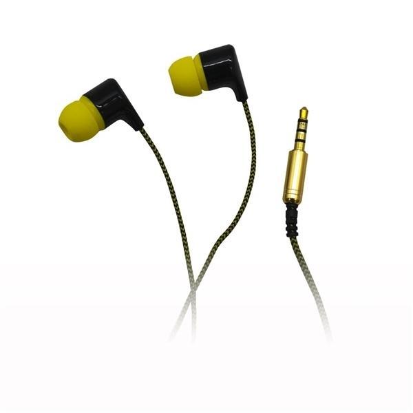 Escape HF-3908 Écouteurs avec microphone noir et jaune