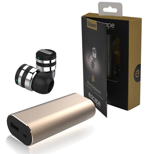 Escape Micro Écouteur Bluetooth Sans-Fil Miniature Combo Bloc D'alimentation Et Étui - Simple Boutique