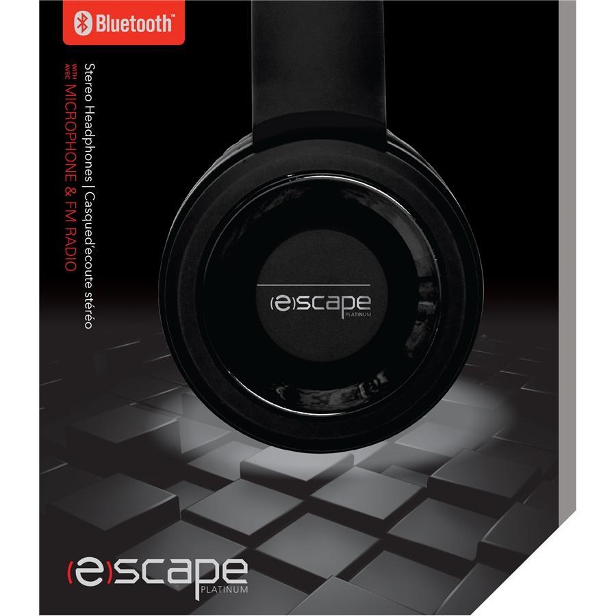 Escape Platinum BT-S18 Casque D'écoute Bluetooth Avec Microphone Et Radio Fm Noir - Simple Boutique