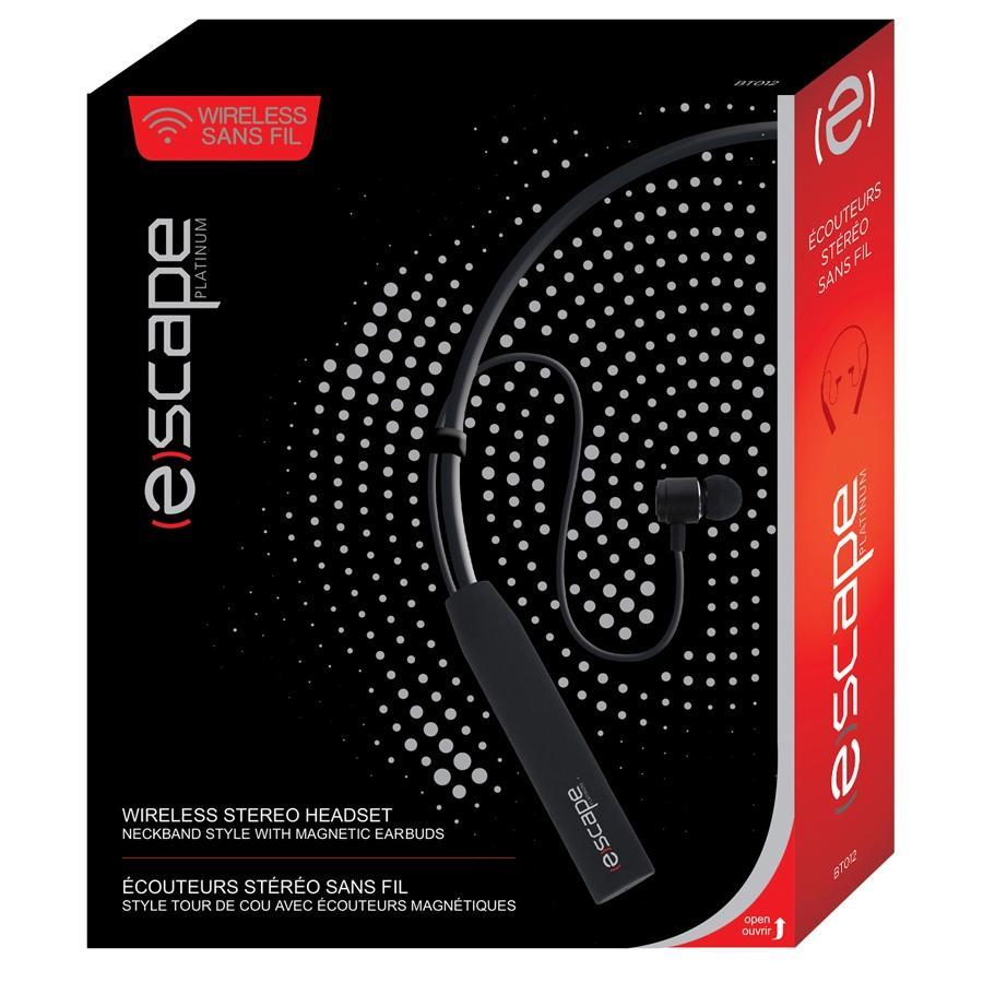 Escape Platinum BT012 Écouteurs Bluetooth Sport Noir - Simple Boutique