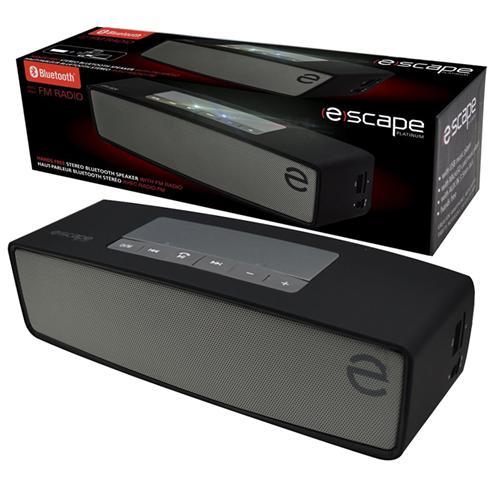 Escape Platinum SPBT925BK Haut-Parleur Bluetooth Stéréo FM Micro SD USB Noir