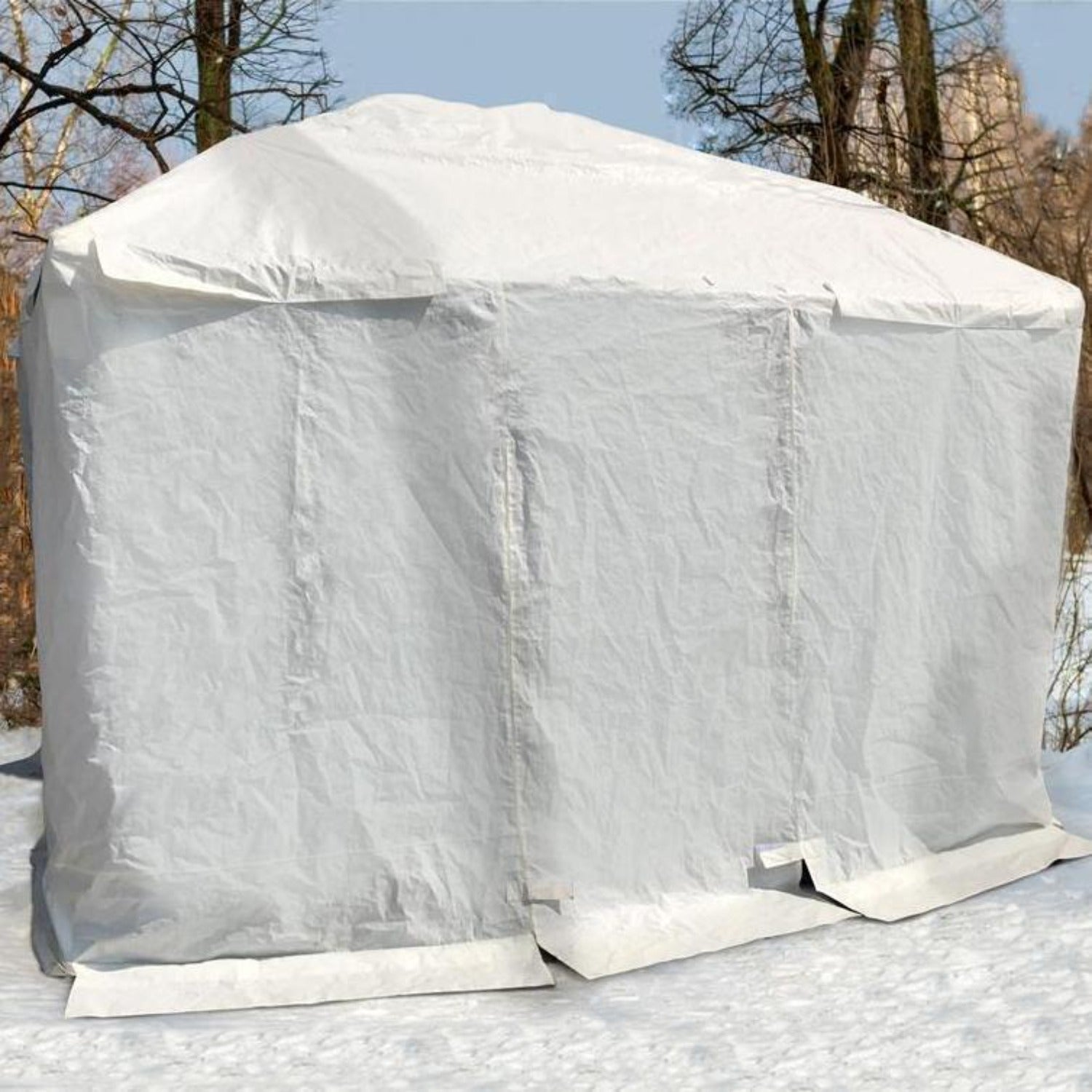 F. Corriveau International Abri Hivernal Seulement, pour Gazebo 10 x10 Blanc - Simple Boutique