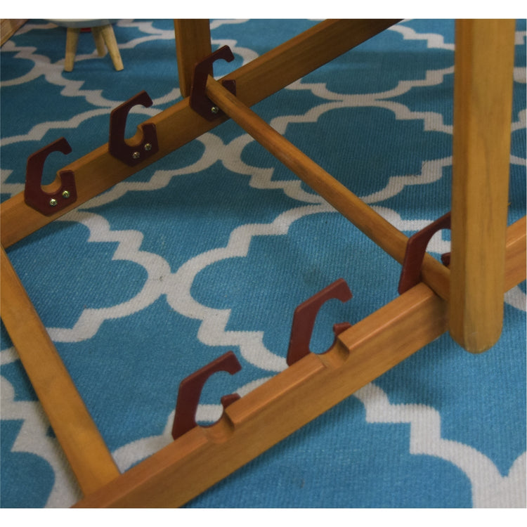 F. Corriveau International - Chaise Transat pour l'extérieur, Trois Niveaux Inclinaisons, Cadre en Bois, Ivoire - Simple Boutique