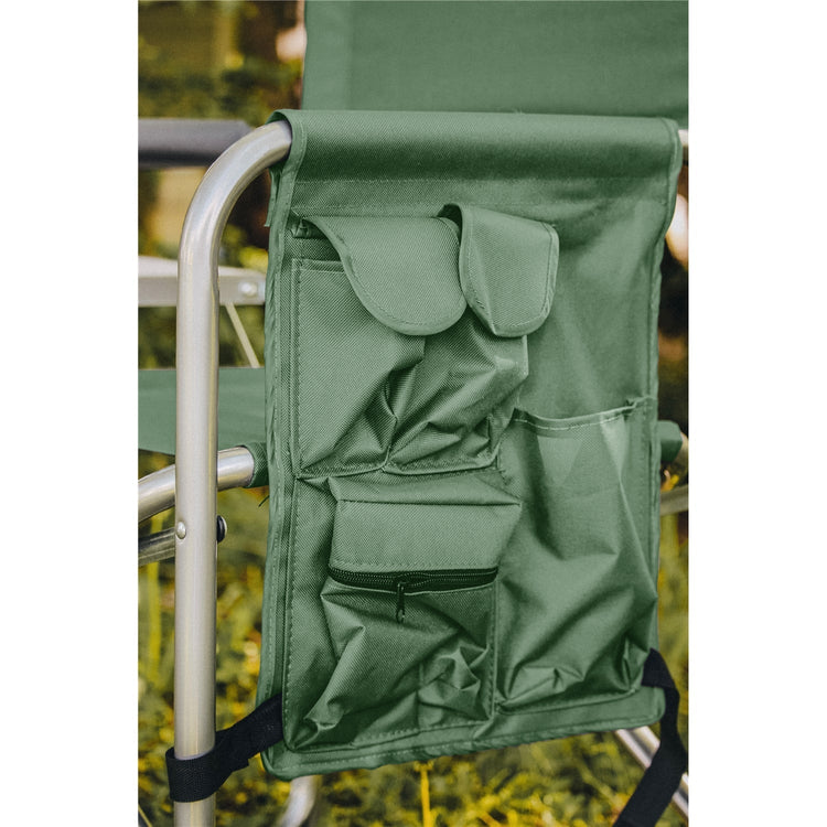 F. Corriveau International - Ensemble de 2 Chaises Pliantes avec Pochette de Rangement et Plateau, Vert - Simple Boutique
