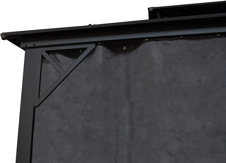 F. Corriveau International Gazebo 4 Saisons Metropolis 10"x12" avec toit noir Galvalume® - Simple Boutique